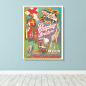 Ringling Brothers Circus Poster Canvas Afdruk (Insitu (Houten vloer))