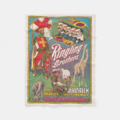  Ringling Brothers Circus Poster Fleece Deken (Voorkant)