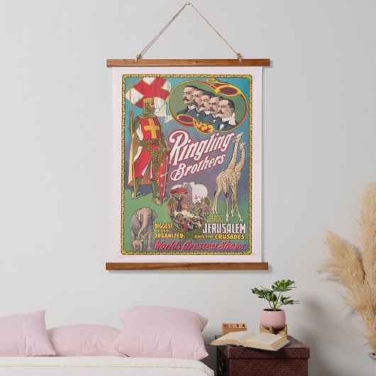  Ringling Brothers Circus Poster Hangend Wandkleed (Slaapkamer)