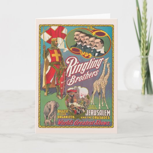 Ringling Brothers Circus Poster Kaart (Voorkant)