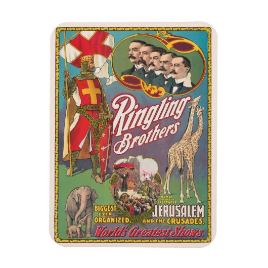  Ringling Brothers Circus Poster Magneet (Verticaal)