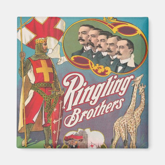  Ringling Brothers Circus Poster Magneet (Voorkant)