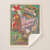  Ringling Brothers Circus Poster Sherpa Deken (Voorkant)
