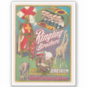  Ringling Brothers Circus Poster Sticker (Voorkant)
