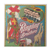 Ringling Brothers Circus Poster Tegeltje (Voorkant)
