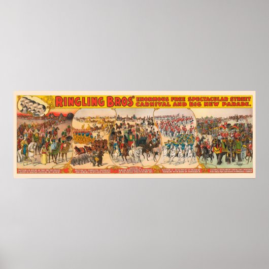 Ringling Brothers Street Carnaval & Grote Nieuwe P Poster (Voorkant)