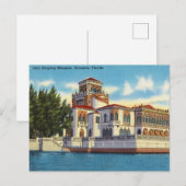 Ringling Mansion, Sarasota, Florida Briefkaart (Voorkant / Achterkant)