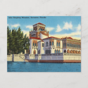 Ringling Mansion, Sarasota, Florida Briefkaart