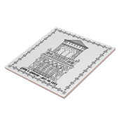 Ringling Tower - Aangepaste keramische Tegel Tegeltje (Zijkant)