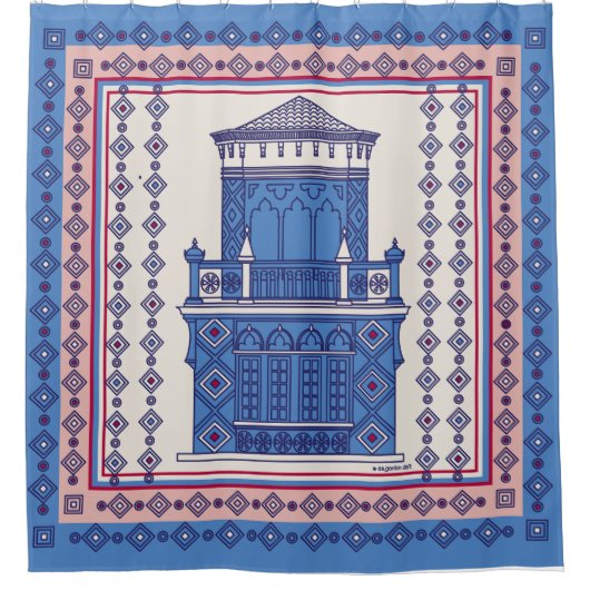 Ringling Tower Sarasota Douchegordijn (Voorkant)