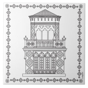 RinglingMuseum Ca'd'Zan Toren Tegeltje