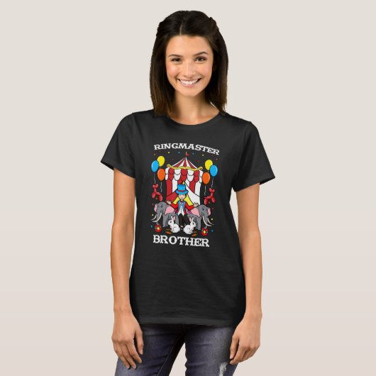 Ringmaster Brother Circus Event Staff Ringleader B T-shirt (Voorkant volledig)