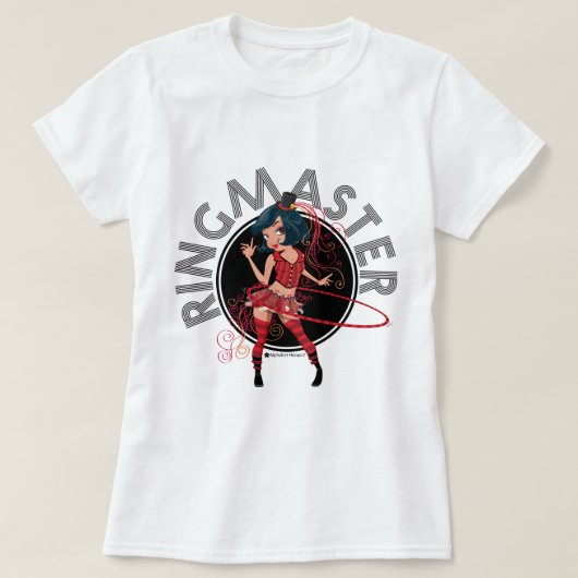 Ringmaster (Brunette) volwassene & kind alle stijl T-shirt (Design voorkant)