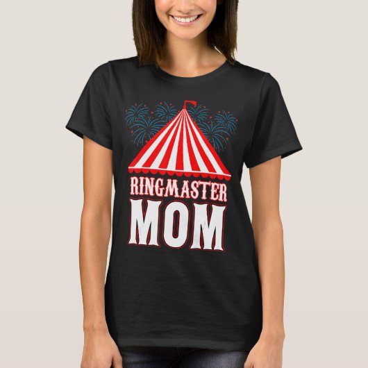 Ringmaster mam Circus Carnival Festival Party Moth T-shirt (Voorkant)