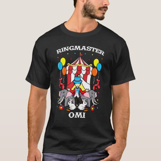 Ringmaster Omi Circus Evenement Personeel Ringlead T-shirt (Voorkant)