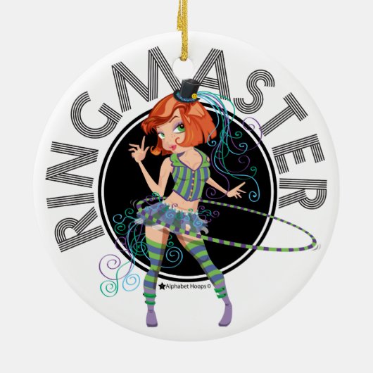 Ringmaster (Redhead)-versiering Keramisch Ornament (Achterkant)