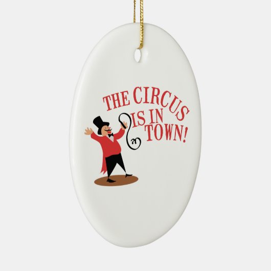 Ringmaster Town Keramisch Ornament (Rechts)