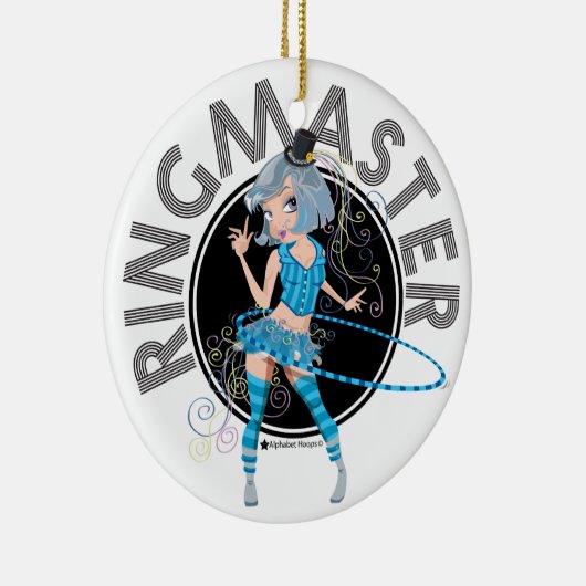 Ringmaster (zilver)-siervormig keramisch ornament (Rechts)