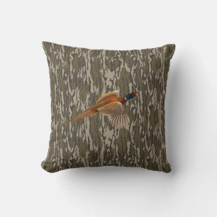 Ringneck Pheasant Hunting Bottomland Camo Bird Kussen
