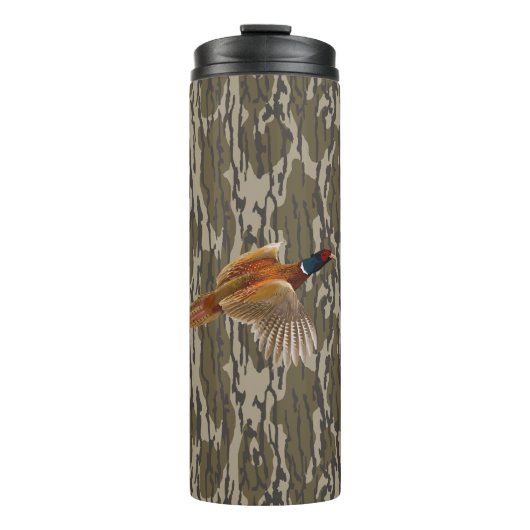 Ringneck Pheasant Hunting Bottomland Camo Bird Thermosbeker (Voorkant)