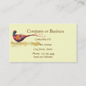 Ringnecked fazant Bird Wildlife Natuur Aangepast Visitekaartje (Voorkant)