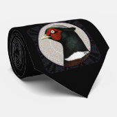 Ringnek Fasant Cirkel Stropdas (Opgerold)