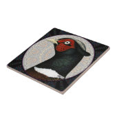 Ringnek Fasant Cirkel Tegeltje (Zijkant)