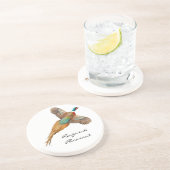 Ringnek Fasant  Onderzetter (Zijkant)