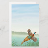 Ringnek fazant in Reeds Stationery Briefpapier (Voorkant / Achterkant)