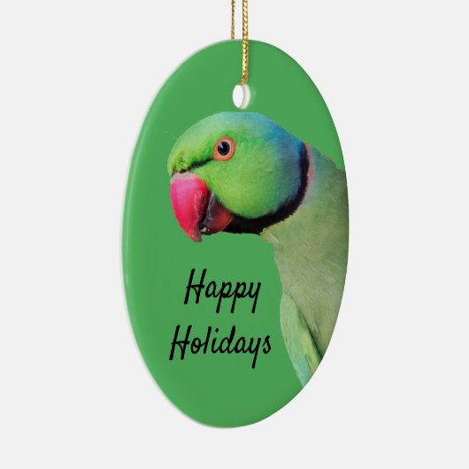 Ringnek Parrot Feestdagen Ornament (Rechts)