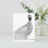 Ringnek Pheasant Briefkaart (Staand voorkant)