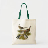 Ringnek Pheasant Familie Tote Bag (Voorkant)