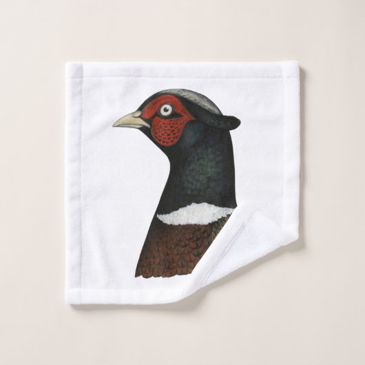 Ringnek Pheasant Head Bad Handdoek (Wasdoekje)