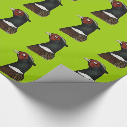 Ringnek Pheasant Head Cadeaupapier (Hoek)