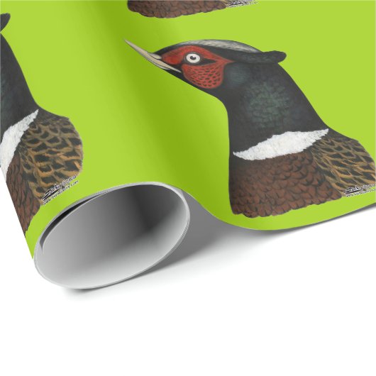 Ringnek Pheasant Head Cadeaupapier (Rol Hoek)
