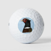Ringnek Pheasant Head Golfballen (Voorkant)
