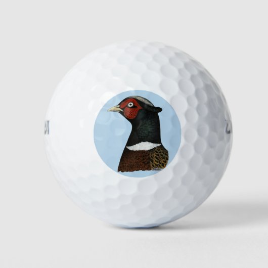 Ringnek Pheasant Head Golfballen (Voorkant)
