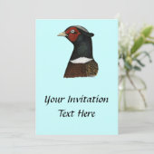 Ringnek Pheasant Head Kaart (Staand voorkant)
