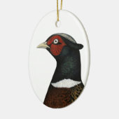 Ringnek Pheasant Head Keramisch Ornament (Links)