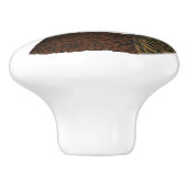 Ringnek Pheasant Head Keramische Knop (Zijkant)
