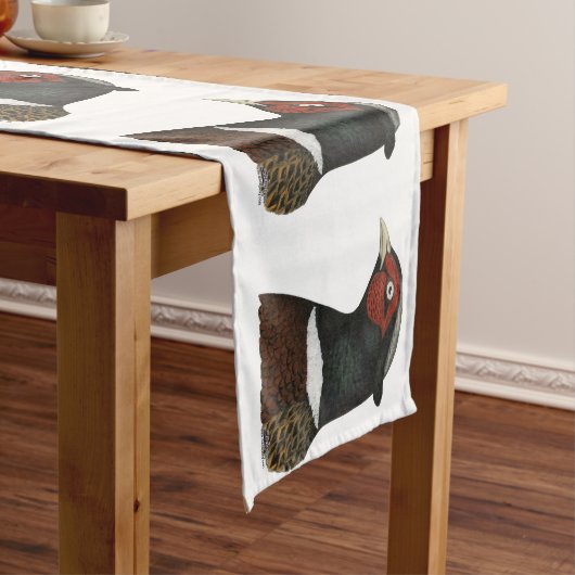 Ringnek Pheasant Head Korte Tafelloper (Voorbeeld)