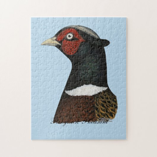 Ringnek Pheasant Head Legpuzzel (Verticaal)