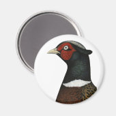 Ringnek Pheasant Head Magneet (Voorkant / Achterkant)