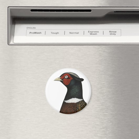 Ringnek Pheasant Head Magneet (Insitu (Vaatwasser))
