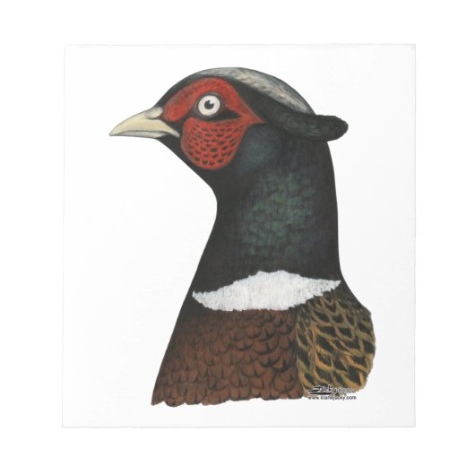 Ringnek Pheasant Head Notitieblok (Voorkant)