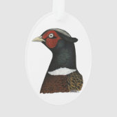 Ringnek Pheasant Head Ornament (achterkant)