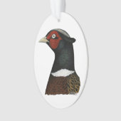 Ringnek Pheasant Head Ornament (voorkant)