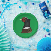 Ringnek Pheasant Head Papieren Bordje (Feest)