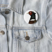 Ringnek Pheasant Head Ronde Button 5,7 Cm (In situ)