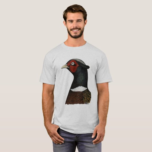 Ringnek Pheasant Head T-shirt (Voorkant volledig)